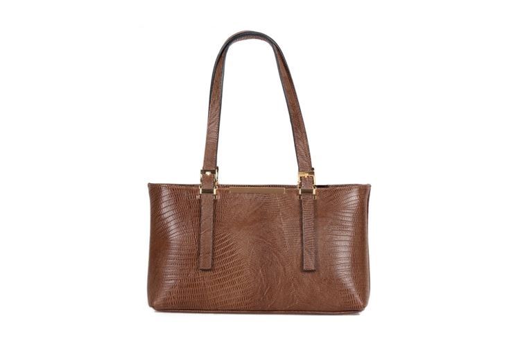 نمای جلوی کیف چرم طبیعی زنانه بهشتیان کد 1028 با طراحی رسمی و جذاب