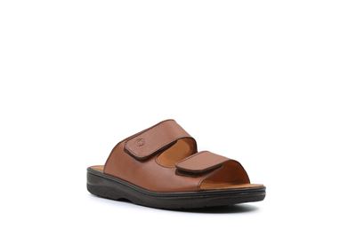 صندل مردانه چرم طبیعی شرانک مدل نایس برند بهشتیان