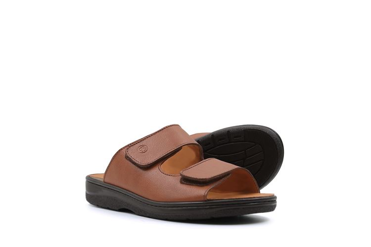 صندل مردانه چرم طبیعی شرانک مدل نایس برند بهشتیان