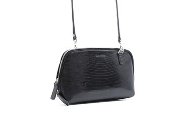 نمای سه‌رخ کیف دوشی زنانه چرم طبیعی بهشتیان کد 1132 با طراحی مدرن و بند قابل تنظیم