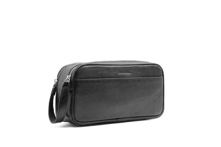 نمای سه‌رخ کیف پاسپورتی چرم طبیعی بهشتیان کد 1188 با طراحی کاربردی و زیپ مقاوم