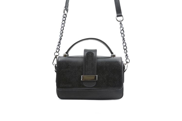 نمای جلوی کیف مجلسی چرم طبیعی بهشتیان کد 1190 با قفل فلزی شیک و ظاهر رسمی