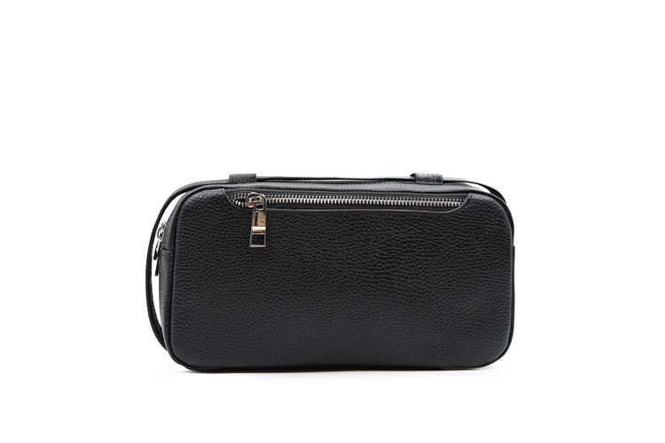 نمای پشت کیف دستی مردانه چرم طبیعی کد 354 با چرم ضخیم و باکیفیت