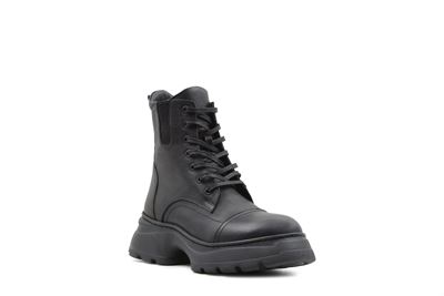 نیم‌بوت زنانه مدل دوناکا بهشتیان با رویه چرم طبیعی نمای سه‌رخ