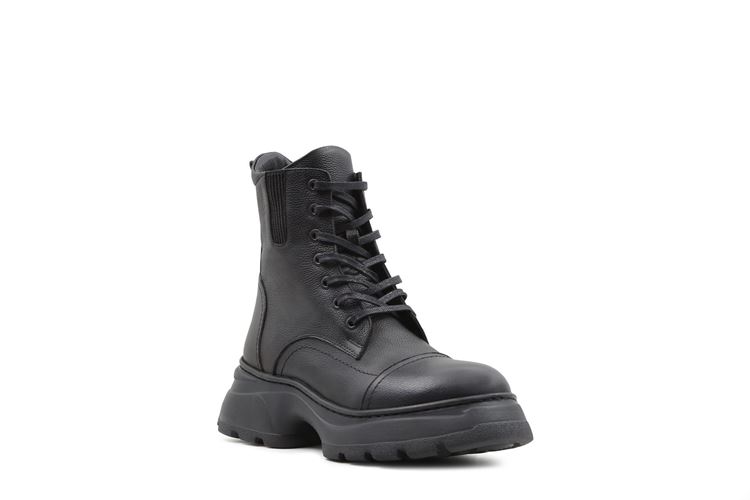 نیم‌بوت زنانه مدل دوناکا بهشتیان با رویه چرم طبیعی نمای سه‌رخ