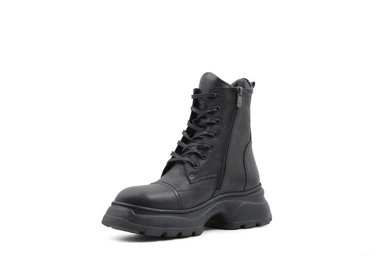 نیم‌بوت زنانه مدل دوناکا بهشتیان با رویه چرم طبیعی نمای سه‌رخ	