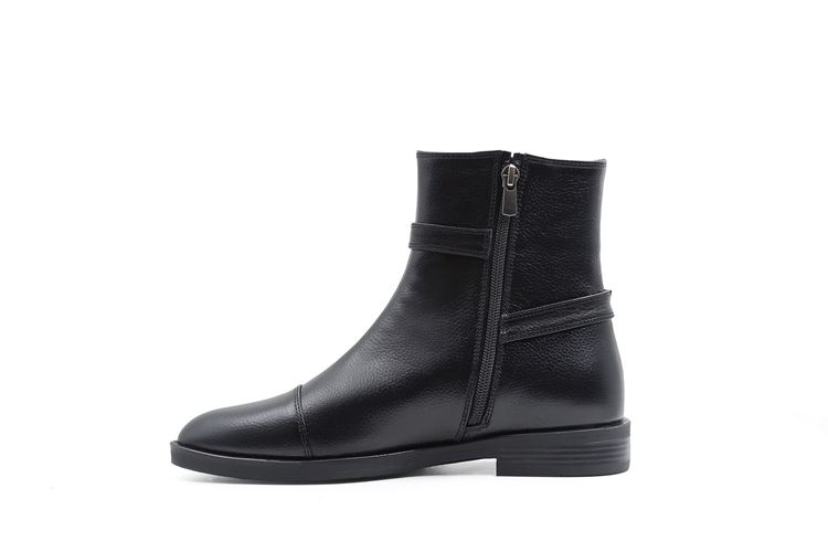 نمای نیم‌رخ نیم‌بوت زنانه مدل 0015 مشکی	