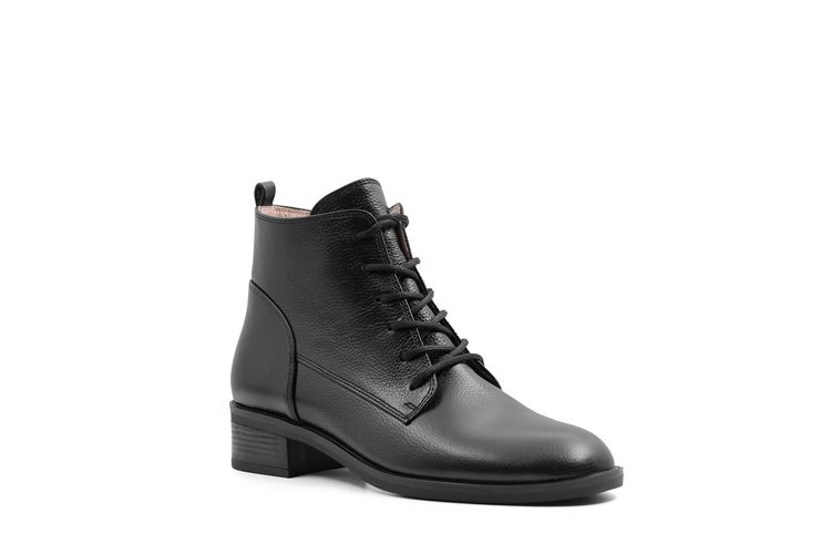 نیم‌بوت زنانه مشکی کد 0016 بهشتیان با طراحی ساده و زیپ جانبی