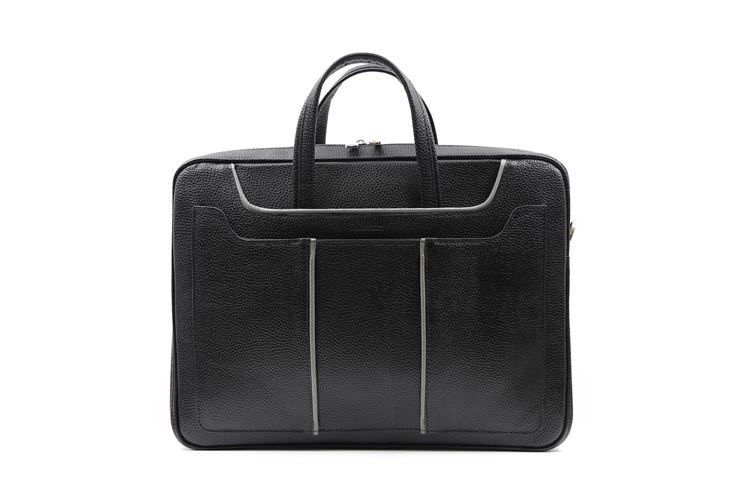 نمای جلوی کیف اداری چرم طبیعی بهشتیان کد 1191 با طراحی رسمی