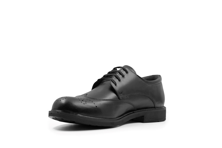 نمای سه رخ کفش مردانه رسمی بهشتیان مدل وسپا 