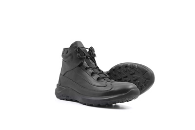 نیم بوت مردانه مدل وافلو بهشتیان چرم طبیعی نمای سه رخ