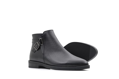 نیم بوت زنانه کد 0014 بهشتیان چرم طبیعی نمای سه رخ