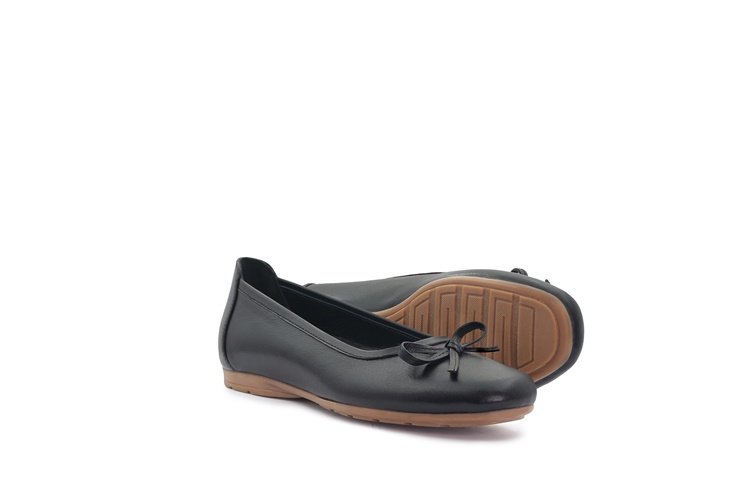 کفش زنانه مدل بالریا بهشتیان نمای سه رخ با پاپیون	