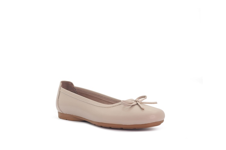 کفش زنانه مدل بالریا بهشتیان نمای سه رخ با پاپیون