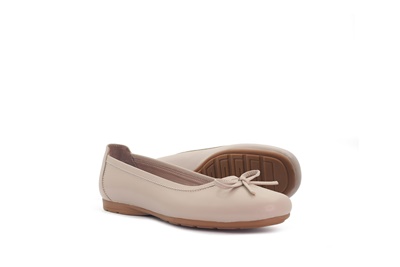 کفش زنانه مدل بالریا بهشتیان نمای سه رخ با پاپیون